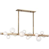 Mini Hinsdale Linear Suspension - Aged Brass by Hudson Valley