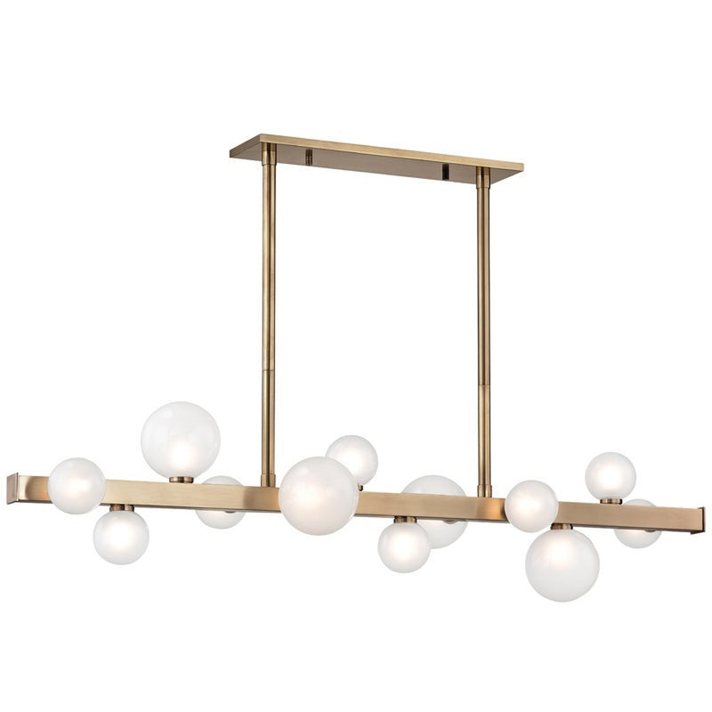 Mini Hinsdale Linear Suspension - Aged Brass by Hudson Valley