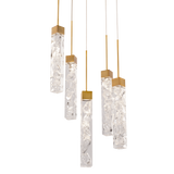 Minx Multilight Suspension By Modern Forms 5 Lights Aged Brass