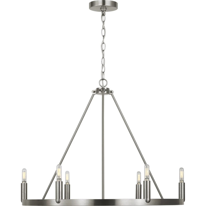Mirla Chandelier — Brushed Nickel