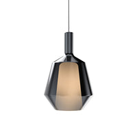 Mirroring Black Glass Fatty Mom Glossy Pendant by Penta