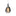 Mirroring Black Glass Fatty Mom Glossy Pendant by Penta