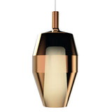 Mirroring Bronze Glass Tall Mom Glossy Pendant by Penta