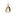 Mirroring Gold Glass Fatty Mom Glossy Pendant by Penta