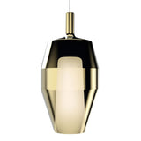 Mirroring Gold Glass Tall Mom Glossy Pendant by Penta