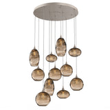 Misto Round Multi-Light Chandelier By Hammerton, Color: Bronze, Number Of Lights: 11, Finish: Metallic Beige Silver