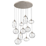 Misto Round Multi-Light Chandelier By Hammerton, Color: Clear, Number Of Lights: 11, Finish: Metallic Beige Silver