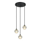 Misty Chandelier 3 Light Matte Black