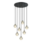 Misty Chandelier 7 Light Matte Black