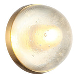 Misty Wall Sconce Aged Gold Brass