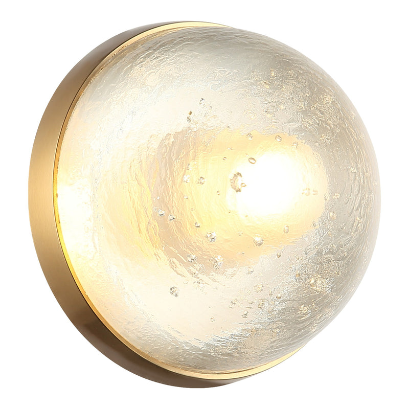 Misty Wall Sconce Aged Gold Brass