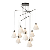 Mobius 10-Light Mobile Chandelier, shown in Dark Smoke, Standard, by Hubbardton Forge