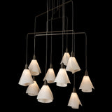 Mobius 10-Light Mobile Chandelier detail in Dark Smoke, Standard, by Hubbardton Forge