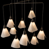 Mobius 10-Light Mobile Chandelier detail in Dark Smoke, Standard, by Hubbardton Forge