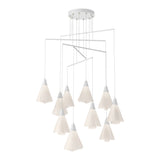 Mobius 10-Light Mobile Chandelier in White, Standard by Hubbardton Forge
