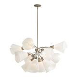 Mobius 12-Light Chandelier, shown in Soft Gold, by Hubbardton Forge