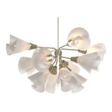 Mobius 12-Light Chandelier in Soft Gold by Hubbardton Forge