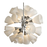 Mobius 16-Light Orb Chandelier, shown in Sterling, by Hubbardton Forge