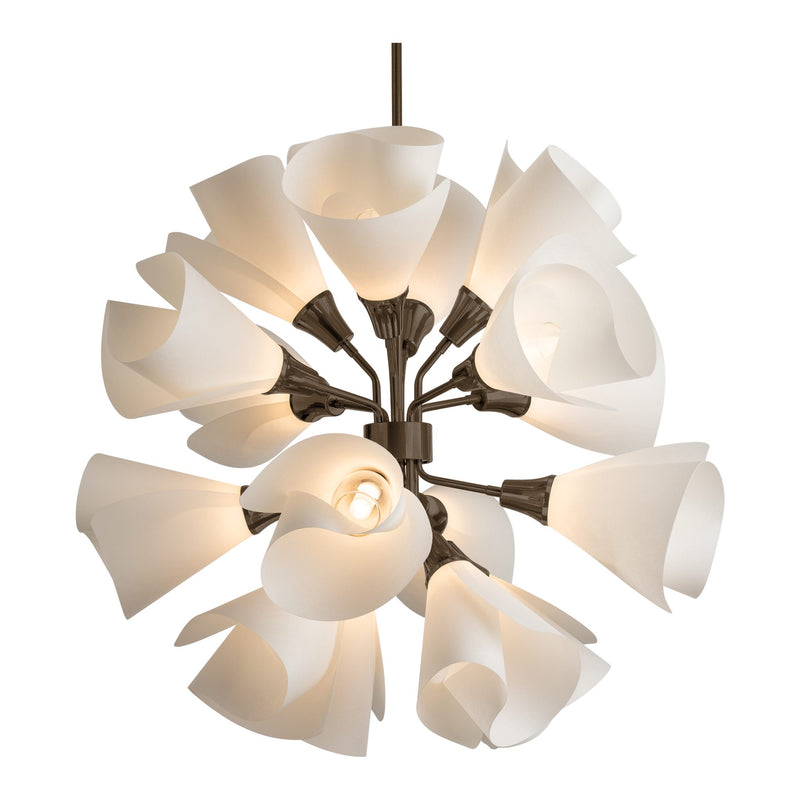 Mobius 16-Light Orb Chandelier in Bronze by Hubbardton Forge