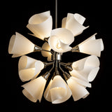 Mobius 16-Light Orb Chandelier detail in Sterling, by Hubbardton Forge