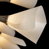 Mobius 16-Light Orb Chandelier detail in Sterling, by Hubbardton Forge