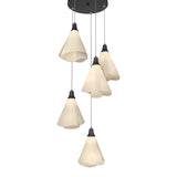 Mobius 5-Light Pendant in Black, Standard by Hubbardton Forge
