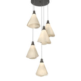 Mobius 5-Light Pendant in Dark Smoke, Standard by Hubbardton Forge