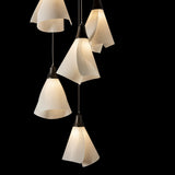 Mobius 5-Light Pendant detail in Oil Rubbed Bronze, Long, by Hubbardton Forge