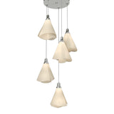 Mobius 5-Light Pendant in Sterling, Standard by Hubbardton Forge