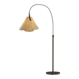 Mobius Arc Floor Lamp in Bronze, Spun Amber by Hubbardton Forge
