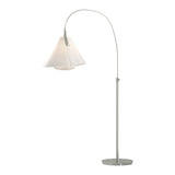Mobius Arc Floor Lamp in Sterling, Spun Frost by Hubbardton Forge