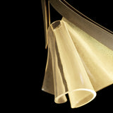 Mobius LED Mini Pendant detail in Dark Smoke, by Hubbardton Forge