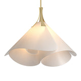 Mobius Pendant Large in Modern Brass by Hubbardton Forge