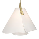 Mobius Pendant Small in Modern Brass by Hubbardton Forge