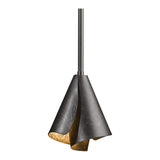 Mobius Steel Shade Mini Pendant, shown in Dark Smoke, by Hubbardton Forge
