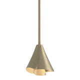 Mobius Steel Shade Mini Pendant in Soft Gold by Hubbardton Forge