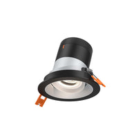 Moda 3” Gimbal Modular Recessed Light by Dals - Alzak reflector, Round Black Trim