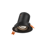 Moda 3” Gimbal Modular Recessed Light by Dals - Black reflector, Round Black Trim