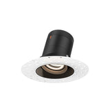 Moda 3” Gimbal Modular Recessed Light by Dals - Black reflector, Round Trimless