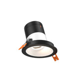 Moda 3” Slope Ceiling Modular Recessed Light by Dals - White reflector, Round Black Trim