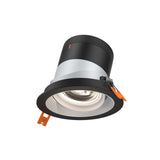 Moda 4” Gimbal Modular Recessed Light by Dals - Alzak reflector, Round Black Trim