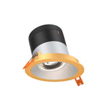 Moda 4” Slope Ceiling Modular Recessed Light by Dals - Alzak reflector, Round Gold Trim