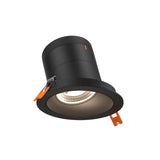 Moda 4” Slope Ceiling Modular Recessed Light by Dals - Black reflector, Round Black Trim