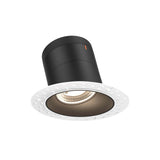 Moda 4” Slope Ceiling Modular Recessed Light by Dals - Black reflector, Round Trimless