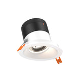 Moda 4” Slope Ceiling Modular Recessed Light by Dals - White reflector, Round White Trim