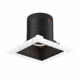 Moda 4” Square Modular Recessed Light by Dals - Black reflector, Square Trimless