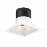 Moda 4” Square Modular Recessed Light by Dals - White reflector, Square Trimless
