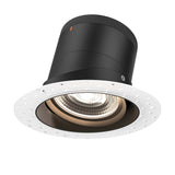 Moda 6” Gimbal Modular Recessed Light by Dals - Black reflector, Round Trimless