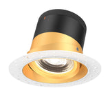 Moda 6” Gimbal Modular Recessed Light by Dals - Gold reflector, Round Trimless