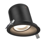 Moda 6” Slope Ceiling Modular Recessed Light by Dals - Black reflector, Round Black Trim